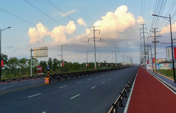 提升改造完成后的春順路，暢安舒美